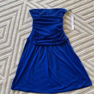 NWT Susana Monaco Blue Strapless Dress